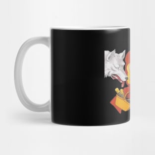 Vintage Red Riding Hood & Big Bad Wolf Mug